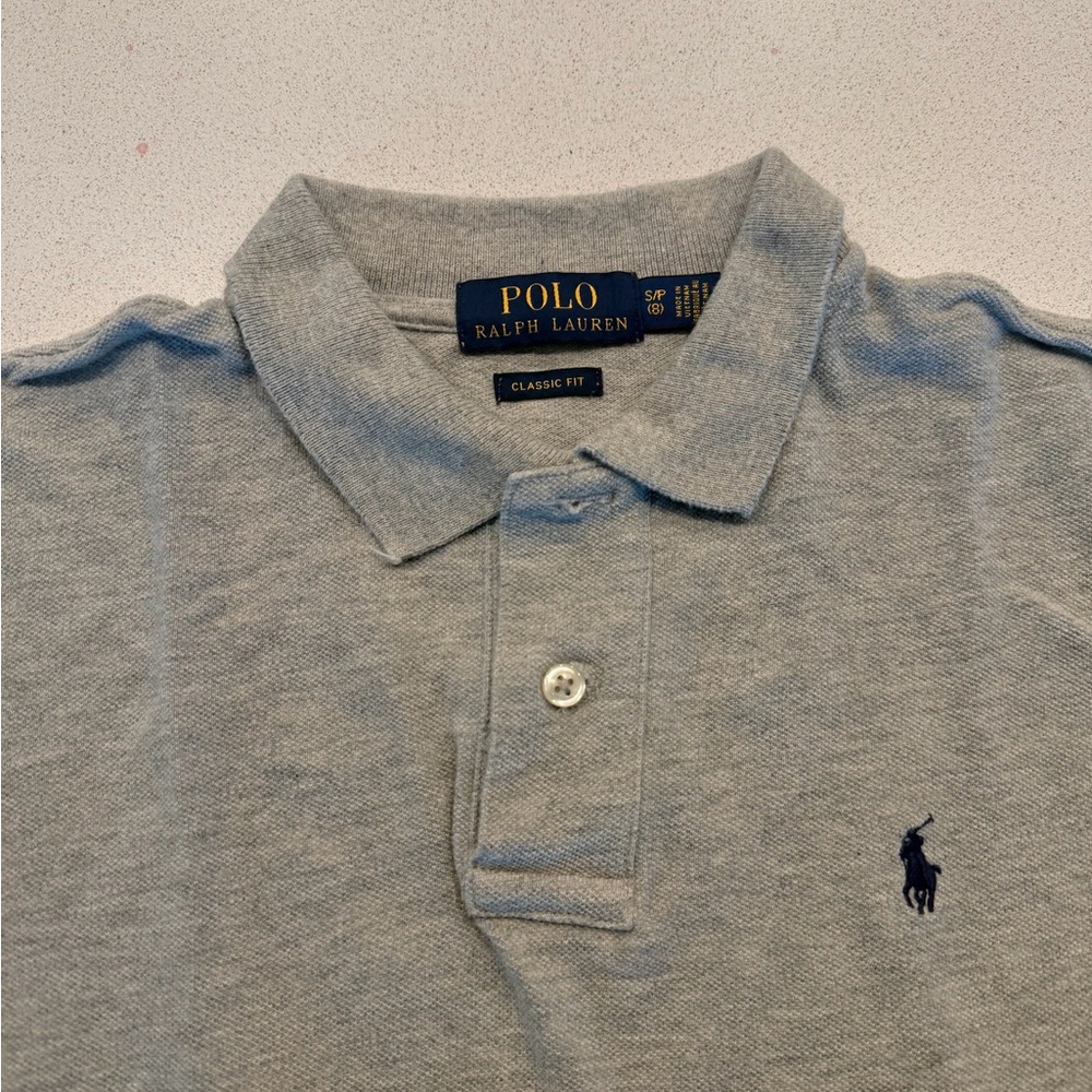 Ralph Lauren Men's Light Gray Polo Shirt